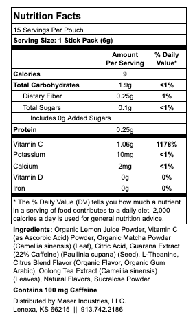 ThirsTea Pouch - 15 Sticks